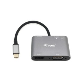 Equip 133483 replicatore di porte e docking station per laptop Cablato USB 3.2 Gen 1 (3.1 Gen 1) Type-C Nero, Grigio (133483) Equip 133483 replicatore di porte e docking station per laptop Cablato USB 3.2 Gen 1 (3.1 Gen 1) Type-C Nero, Grigio (133483)