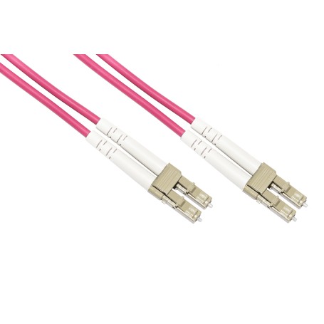 CAVO FIBRA OTTICA 10 MT LC/LC MULTIMODALE DUPLEX 50/125 OM4 (LKLCLC4510)
