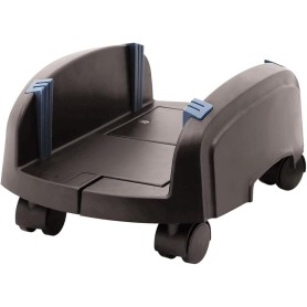 PORTA PC CARRELLINO TECHMADE REGOLA BILE NERO CON ROTELLE + FERMO (TM-CS05)