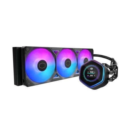 COOLER MASTER DISSIPATORE A LIQUIDO ATMOS II, 3X120MM ARGB, KIT LCD INC, NERO (MLX-D36M-A25SZ-L1)