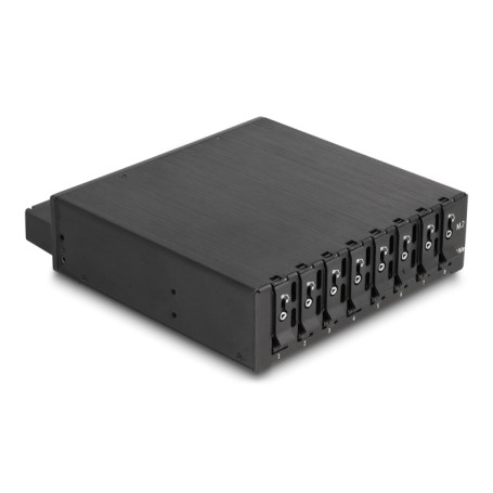 DeLOCK Rack mobile da 5.25″ per 8 x M.2 NVMe SSD con connettore Slim SAS SFF-8654 (47129)