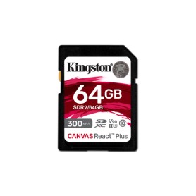 Kingston Technology 64GB Canvas React Plus SDXC UHS-II 300R/260W U3 V90 for Full HD/4K/8K (SDR2/64GB) Kingston Technology 64GB Canvas React Plus SDXC UHS-II 300R/260W U3 V90 for Full HD/4K/8K (SDR2/64GB)
