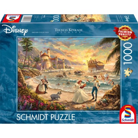 Thomas Kinkade Studios: Disney Dreams Collection - The Little Mermaid Celebration of Love (1000 Teile) (58036)