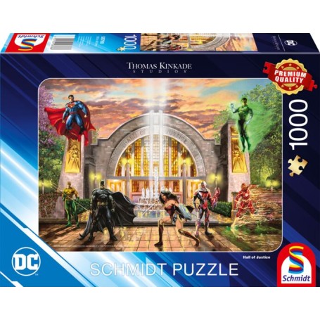 Thomas Kinkade Studios: DC Justics League - Hall Of Justice (1000 Teile) (58788)
