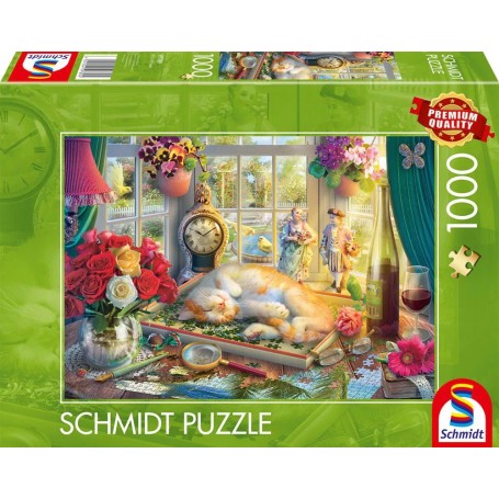 Puzzlezeit mit Katze (1000 Teile) (59789)