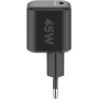 USB-C Schnellladegert Nano, PD, GaN, 45 Watt (schwarz, 1x USB-C, Power Delivery 3.0) (65331)