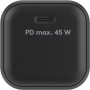 USB-C Schnellladegert Nano, PD, GaN, 45 Watt (schwarz, 1x USB-C, Power Delivery 3.0) (65331)