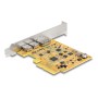 PCIe x4 Karte zu 1x ext. USB-C 10 Gbit/s B. + 1x extern USB-C DP Alt Mode (90161)