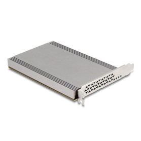 PCI Express x16 Karte auf 4x intern NVMe M.2 Key (mit Khlkrper und LED-Anzeige) (90210)