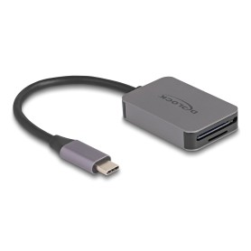 USB Type-C Card Reader fr SD oder Micro SD Speicherkarten (grau) (91009)