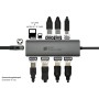 Alcasa HUB-C001A hub di interfaccia USB tipo-C 5000 Mbit/s Antracite