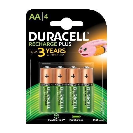 Duracell 4 LR06 1300mAh Batteria ricaricabile Nichel-Metallo Idruro (NiMH) (039247)