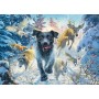 Mark Fredrickson: Hundeliebe - schwarzer Labrador im Schnee (1000 Teile) (58558)
