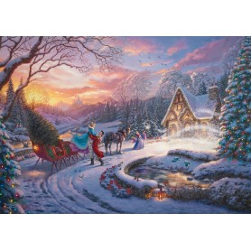Thomas Kinkade Studios: Disney Dreams Collection - Cinderella Bringing Home the Tree (1000 Teile) (58035)