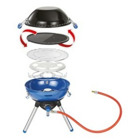 Campingaz Party Grill 400 Caravan Da tavolo propano/butano Nero, Blu, Acciaio satinato 2000 W (2177091)