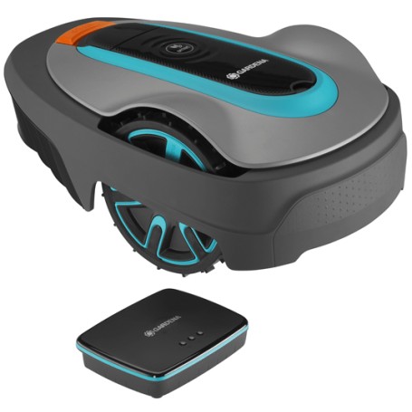 Mhroboter smart SILENO city 400m Set (grau/trkis, Li-Ionen Akku 2,0Ah, mit smart Gateway, LONA-Technologie) (19605-60)