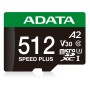 ADATA Speed Plus 512 GB MicroSDXC Classe 10 (UD512GUI3V30A2SP-RA1)