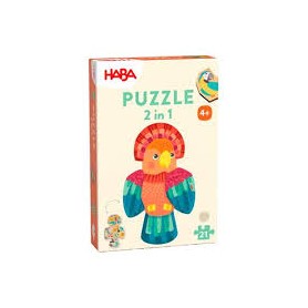 Puzzle 2 in 1 Papagei (2011453001)