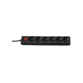 Brennenstuhl 1550600416 prolunghe e multiple 1,4 m 6 presa(e) AC Nero