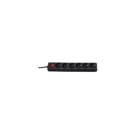 Brennenstuhl 1550600416 prolunghe e multiple 1,4 m 6 presa(e) AC Nero