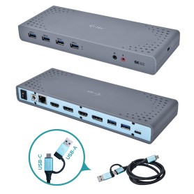 i-tec USB 3.0 / USB-C / Thunderbolt 3 Dual Display Docking Station (CADUAL4KDOCK)