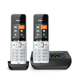 Gigaset COMFORT 500A duo Telefono analogico/DECT Identificatore di chiamata Nero, Argento (L36852-H3023-B101)