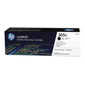 HP Toner CE410XD (305X) - Doppelpack - Schwarz - Kapazität: 2x 4.000 Seiten (CE410XD)