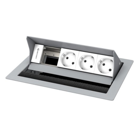 Kindermann CablePort standard² cassetta di scarico Tipo F Argento, Bianco (7492000073)