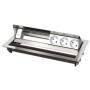 Kindermann 7492000063 cassetta di scarico Tipo F Acciaio inox, Bianco