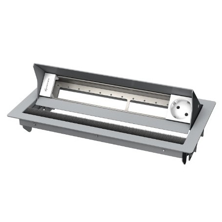 Kindermann 7492000081 cassetta di scarico Tipo F Argento, Bianco