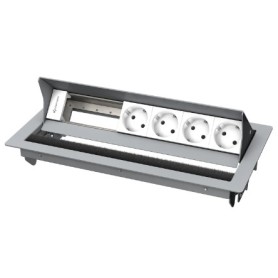 Kindermann 7492000084 cassetta di scarico Tipo F Argento, Bianco