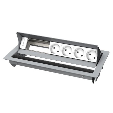 Kindermann 7492000084 cassetta di scarico Tipo F Argento, Bianco