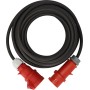 Brennenstuhl 1169390100 prolunghe e multiple 10 m Esterno Nero, Rosso