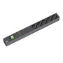 Bachmann 333.537 prolunghe e multiple 2 m 5 presa(e) AC Interno Nero