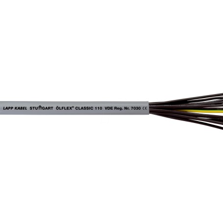 LAPPKABEL CL110 7G1,5-50 - Steuerleitung CLASSIC 110, 7 x 1,5 mm, 50 m, mit PE (1119307/50)