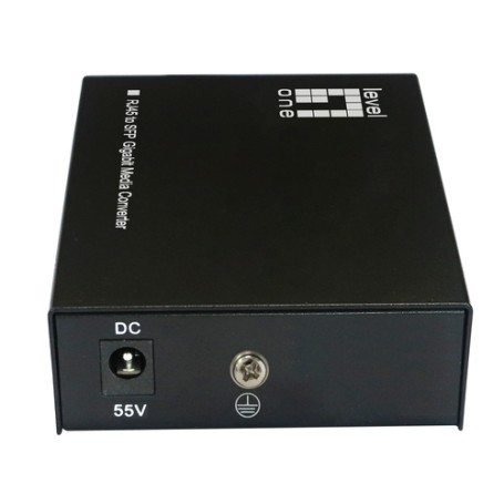 LevelOne GVT-2016 convertitore multimediale di rete 1000 Mbit/s Modalità multipla, Modalità singola Nero