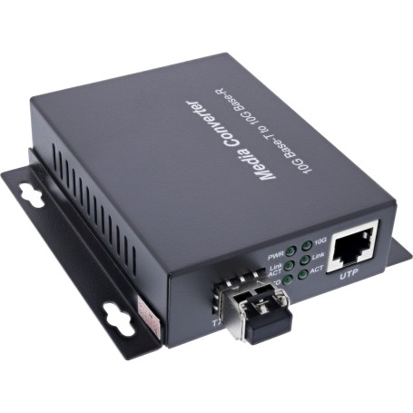 InLine 66659E convertitore multimediale di rete 10000 Mbit/s 850 nm Modalità multipla Nero