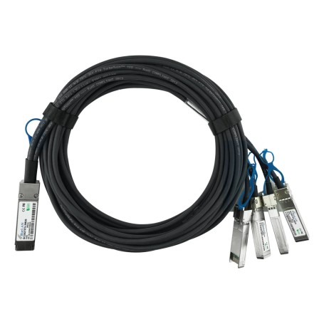 BlueOptics MCP7F00-A002R-BL cavo InfiniBand e in fibra ottica 2 m QSFP28 4x SFP28 DAC Nero