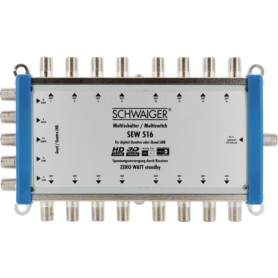 Schwaiger SEW516 531 multinterruttore satellitare 5 ingressi 16 uscite