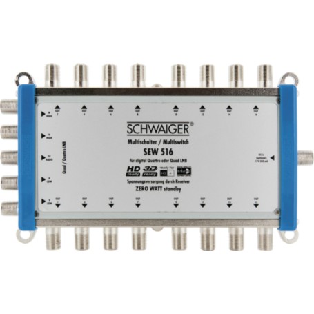 Schwaiger SEW516 531 multinterruttore satellitare 5 ingressi 16 uscite