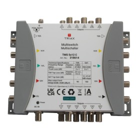 Triax TMS 5×12 C multinterruttore satellitare 5 ingressi 12 uscite (318614)