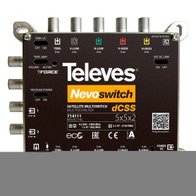 Televes NevoSwitch multinterruttore satellitare 5 ingressi 2 uscite (MSU5216C)