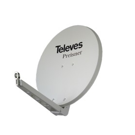 Televes S85QSD-W antenna per satellite 10,7 - 12,75 GHz Grigio, Bianco (790304)