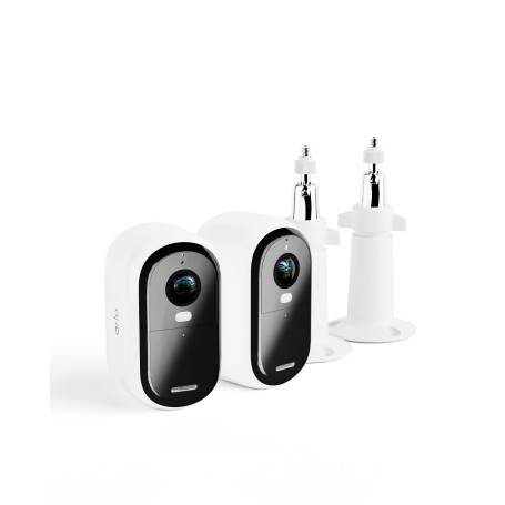 Arlo Essential Telecamera di sorveglianza per esterni & 2 Supporti regolabili, set da 2 (VMC2250-111EUS)