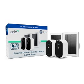 Arlo Essential Telecamera di sorveglianza per esterni 2K con Pannelli Solari, set da 2 (VMK3250-100EUS)