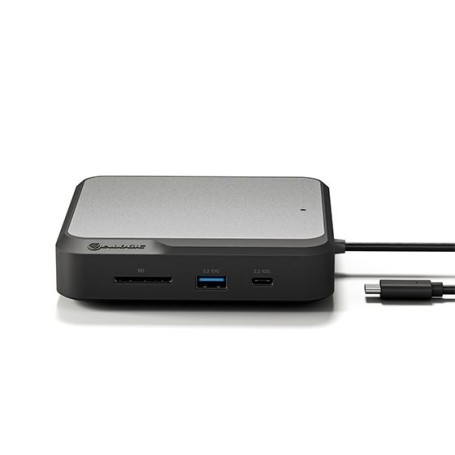 ALOGIC DUCH2 replicatore di porte e docking station per laptop Cablato USB 3.2 Gen 2 (3.1 Gen 2) Type-C Nero, Grigio