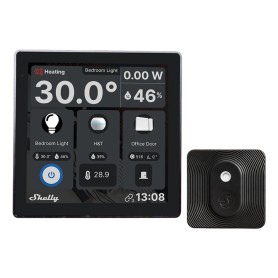 Shelly · Unterputz · "Wall Display Black & BLU H&T Black" · Android · WLAN · BT ·schwarz (Shelly_WD_HT_bundle_s)