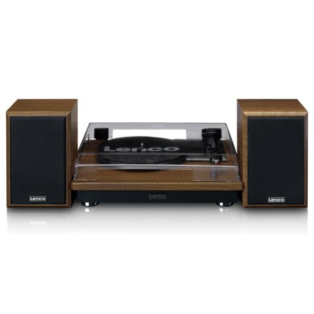 Lenco LS-100WD piatto audio Giradischi con trasmissione a cinghia Nero, Quercia Automatico
