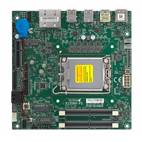 Supermicro Mainboard MBD-X13SAV-PS mini-ITX Sockel 1700 DDR5-only Single (MBD-X13SAV-PS-O)