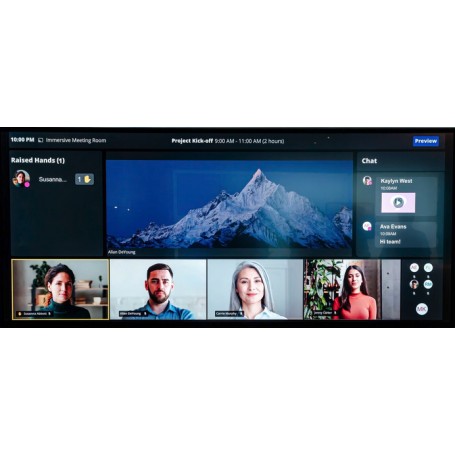 MAXHUB UW105NA visualizzatore di messaggi Pannello piatto per segnaletica digitale 2,67 m (105") LCD Wi-Fi 5K Ultra HD Nero